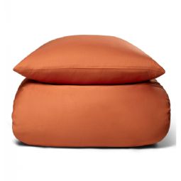 Bambus sengetøj - 100% Naturligt bambus - Orange, satinvævet sengesæt